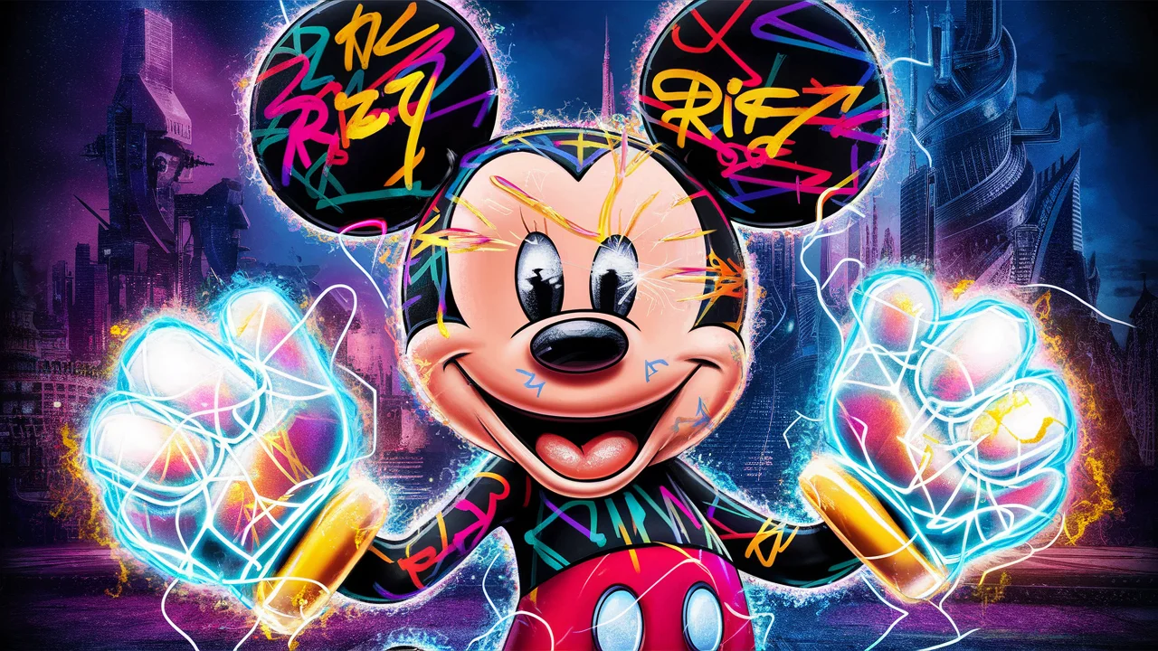 Mickey Mouse Rizz Lines